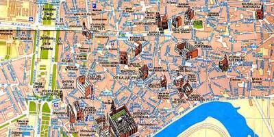 Kart av Sevilla walking tour