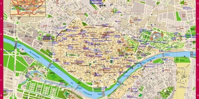 Kart over Sevilla-området